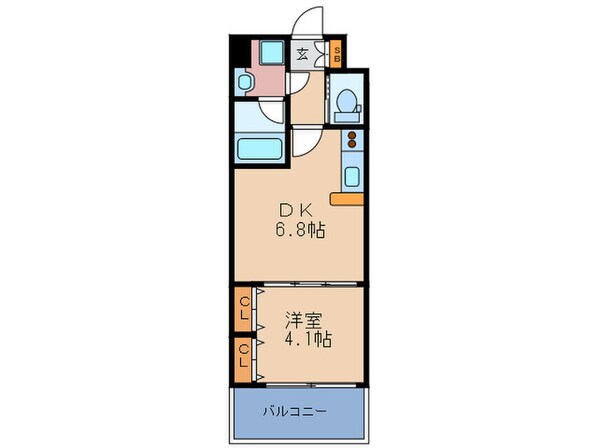 Choei65 プレジオ中津の物件間取画像